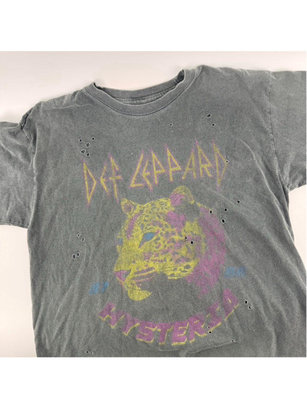 Men's Def Leppard Gray Medium Short Sleeve Tee